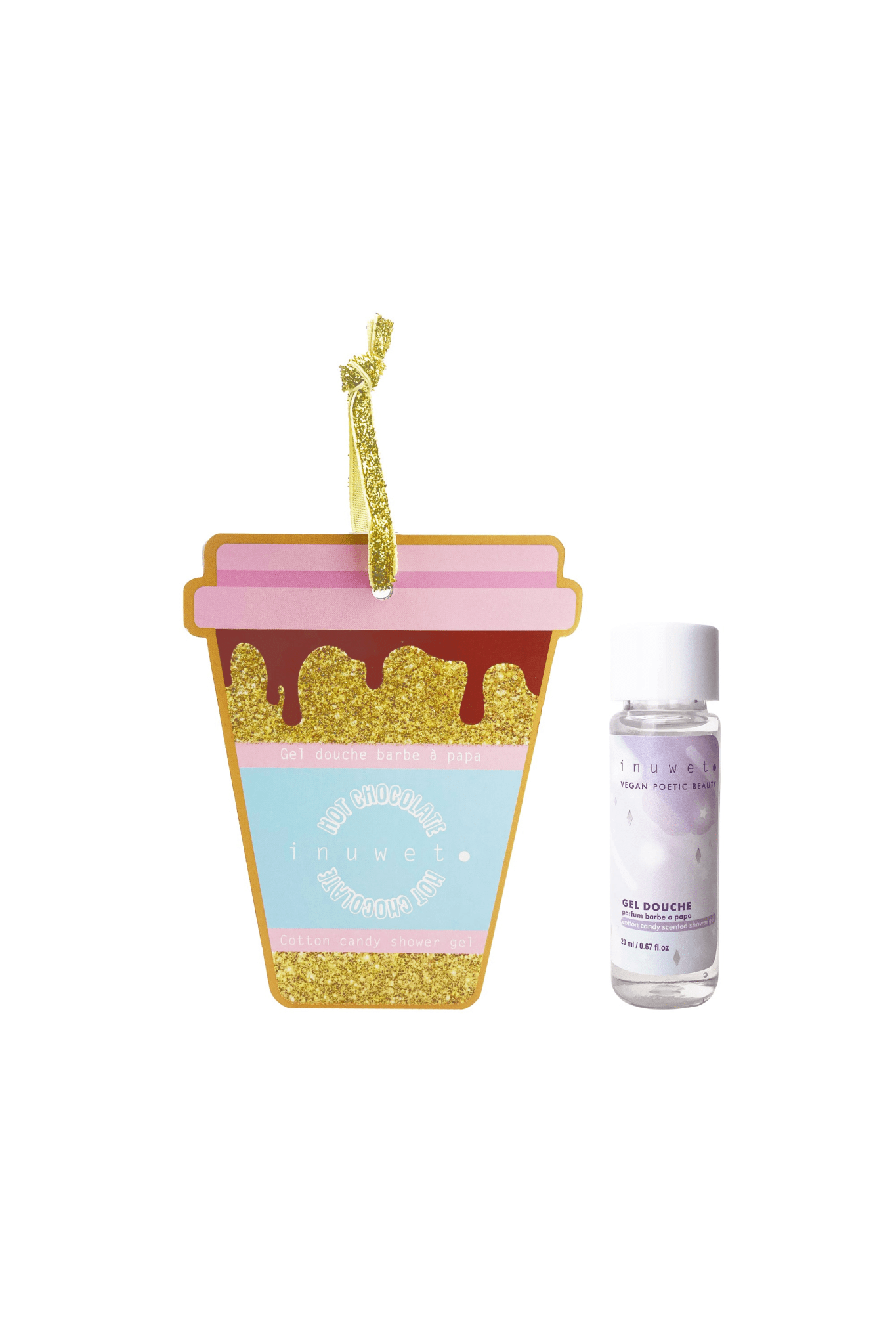 Hot Chocolate Santa: Mini Shower Gel van Inuwet | Kids Conceptstore Le Fanfare
