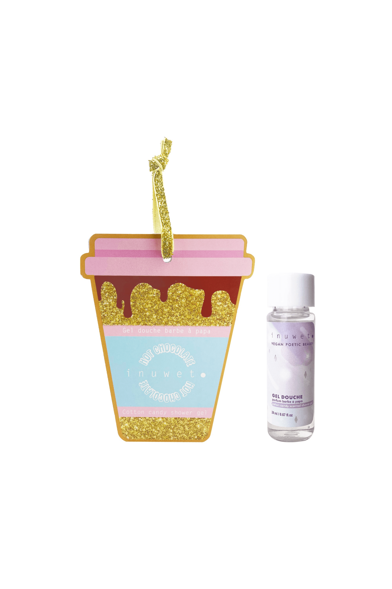 Hot Chocolate Santa: Mini Shower Gel van Inuwet | Kids Conceptstore Le Fanfare