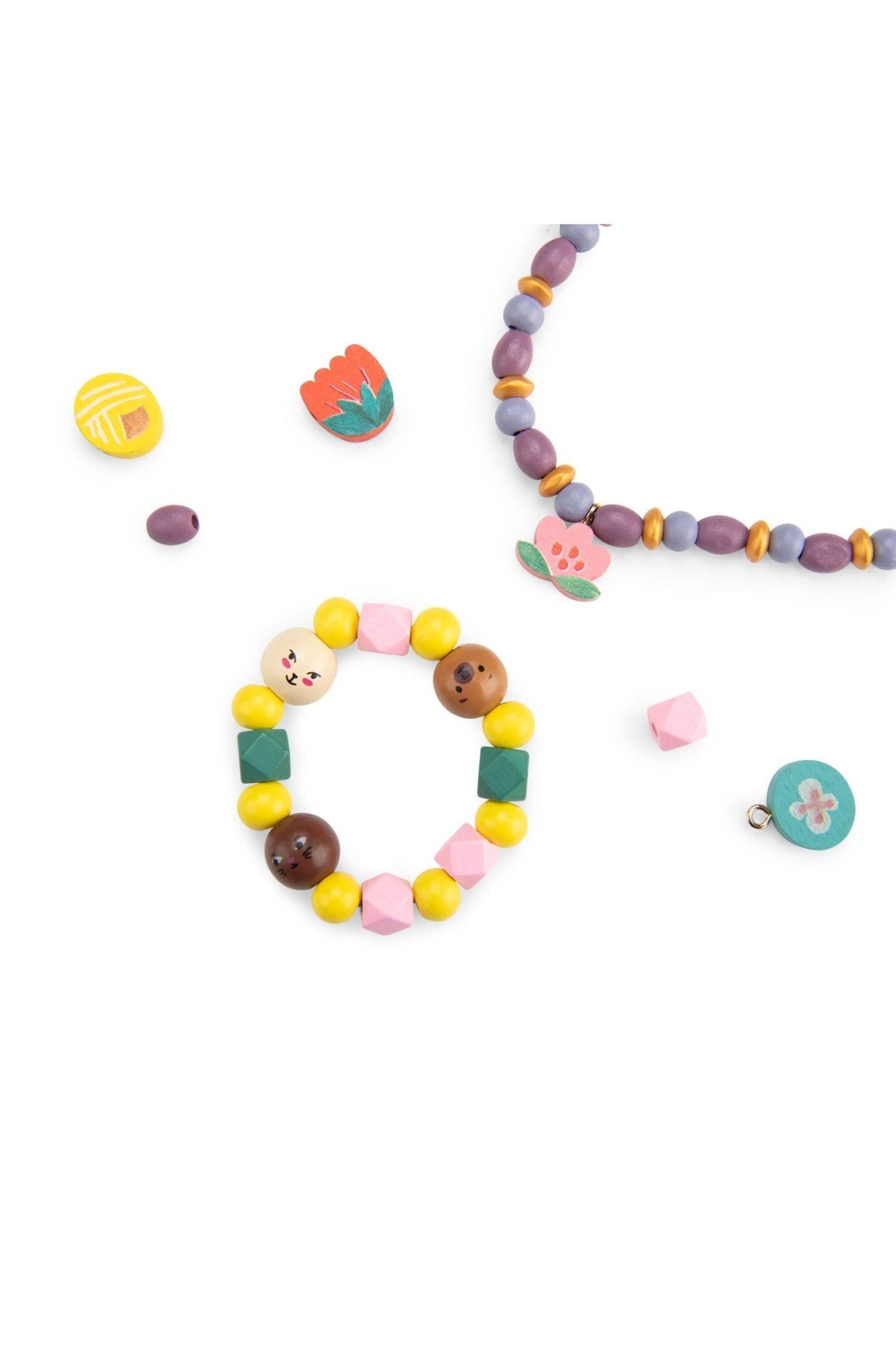 Houten kralenset - Les Minouchkas van Moulin Roty | Kids Conceptstore Le Fanfare