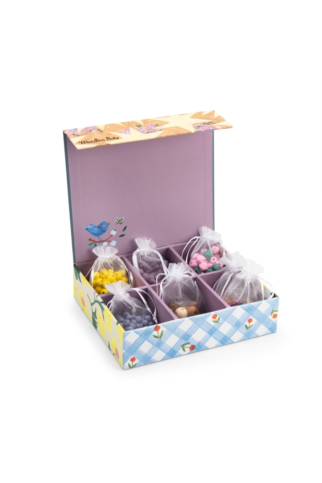 Houten kralenset - Les Minouchkas van Moulin Roty | Kids Conceptstore Le Fanfare