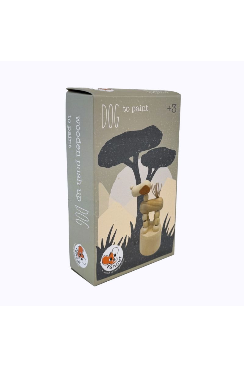Houten Push-Up Hond Om Te Verven 3+ van Egmont Toys | Kids Conceptstore Le Fanfare