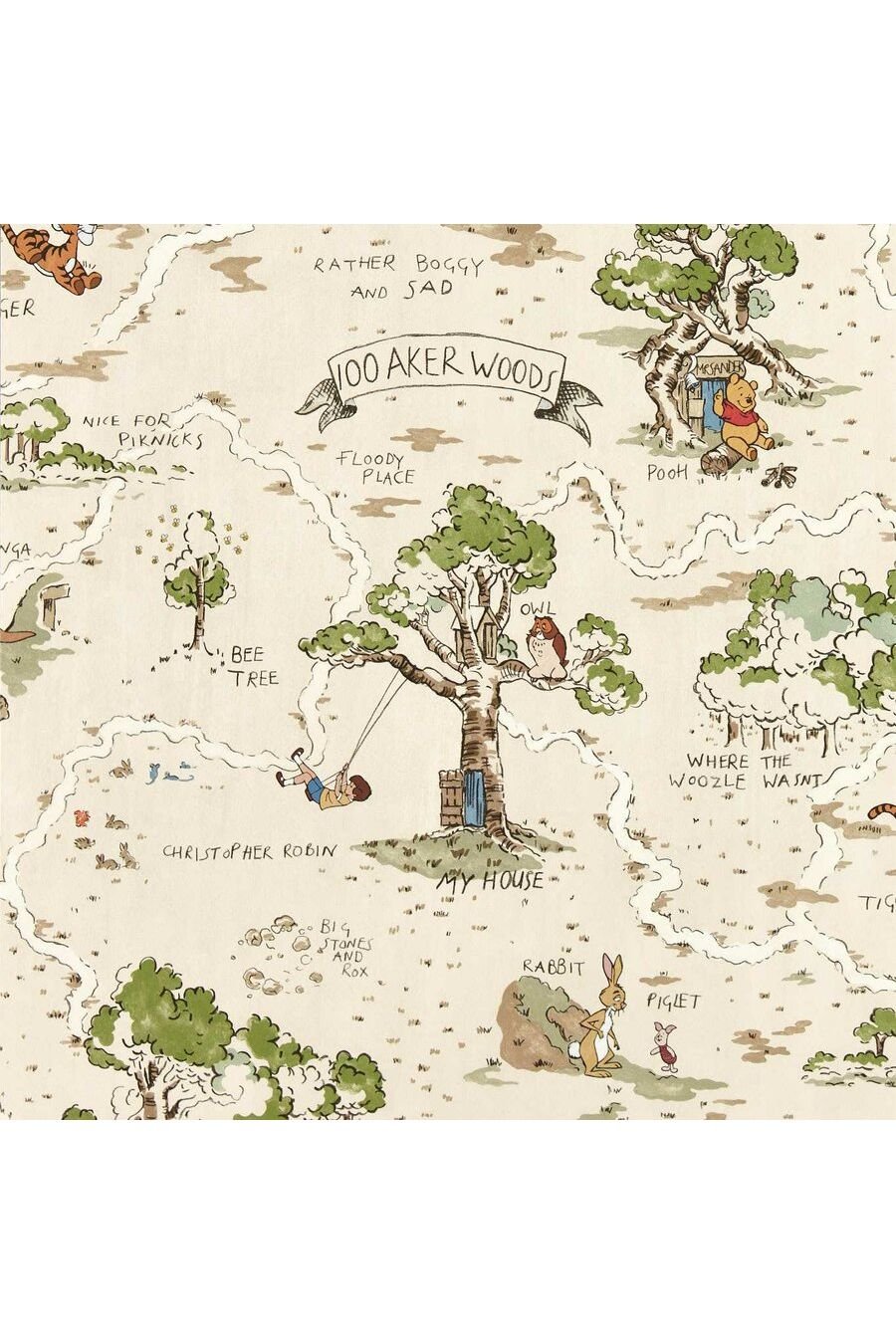 Hundred Acre Wood - Cashew van Disney Home x Sanderson | Kids Conceptstore Le Fanfare