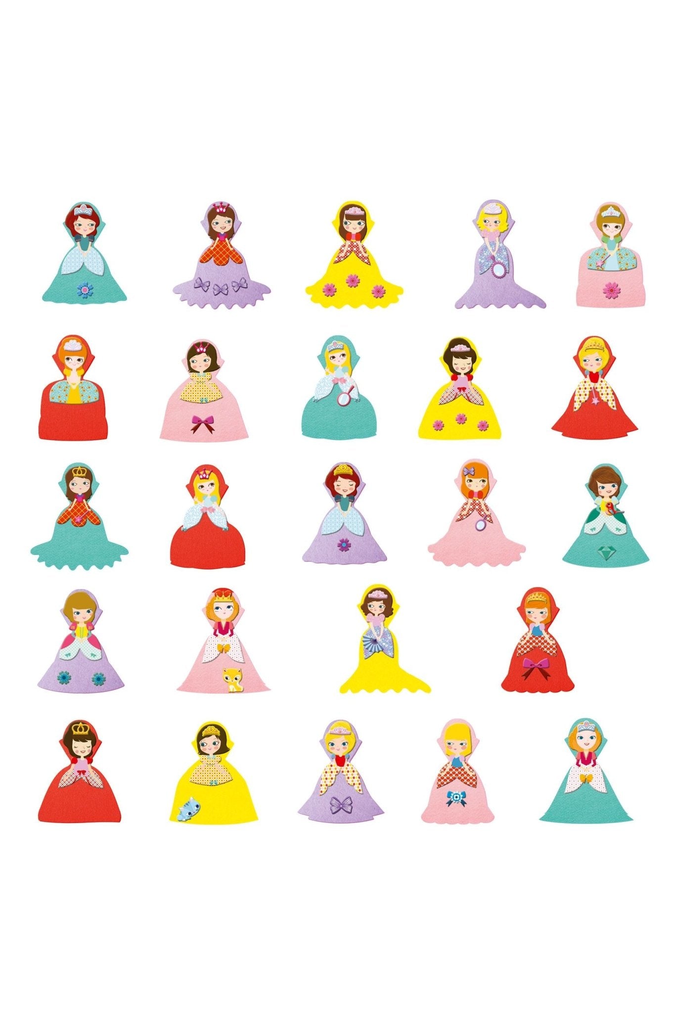 Ik hou van prinsessen - Creëren met stickers van Djeco | Kids Conceptstore Le Fanfare