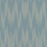 Wallpaper Ikat - Smokey Blue