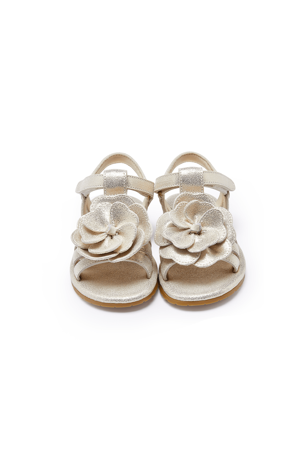 Iles Fields Sandals - Shimmer Buttercup - Silver Metallic Leather van Donsje Amsterdam | Kids Conceptstore Le Fanfare
