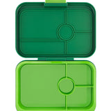 Yumbox Tapas XL met 4-vakken - Palm Green / Solid Lime tray 4 vakken