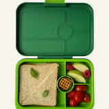 Yumbox Tapas XL met 4-vakken - Palm Green / Solid Lime tray 4 vakken