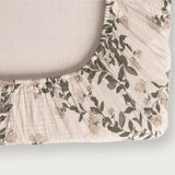 Honeysuckle muslin junior fitted sheet 60x120