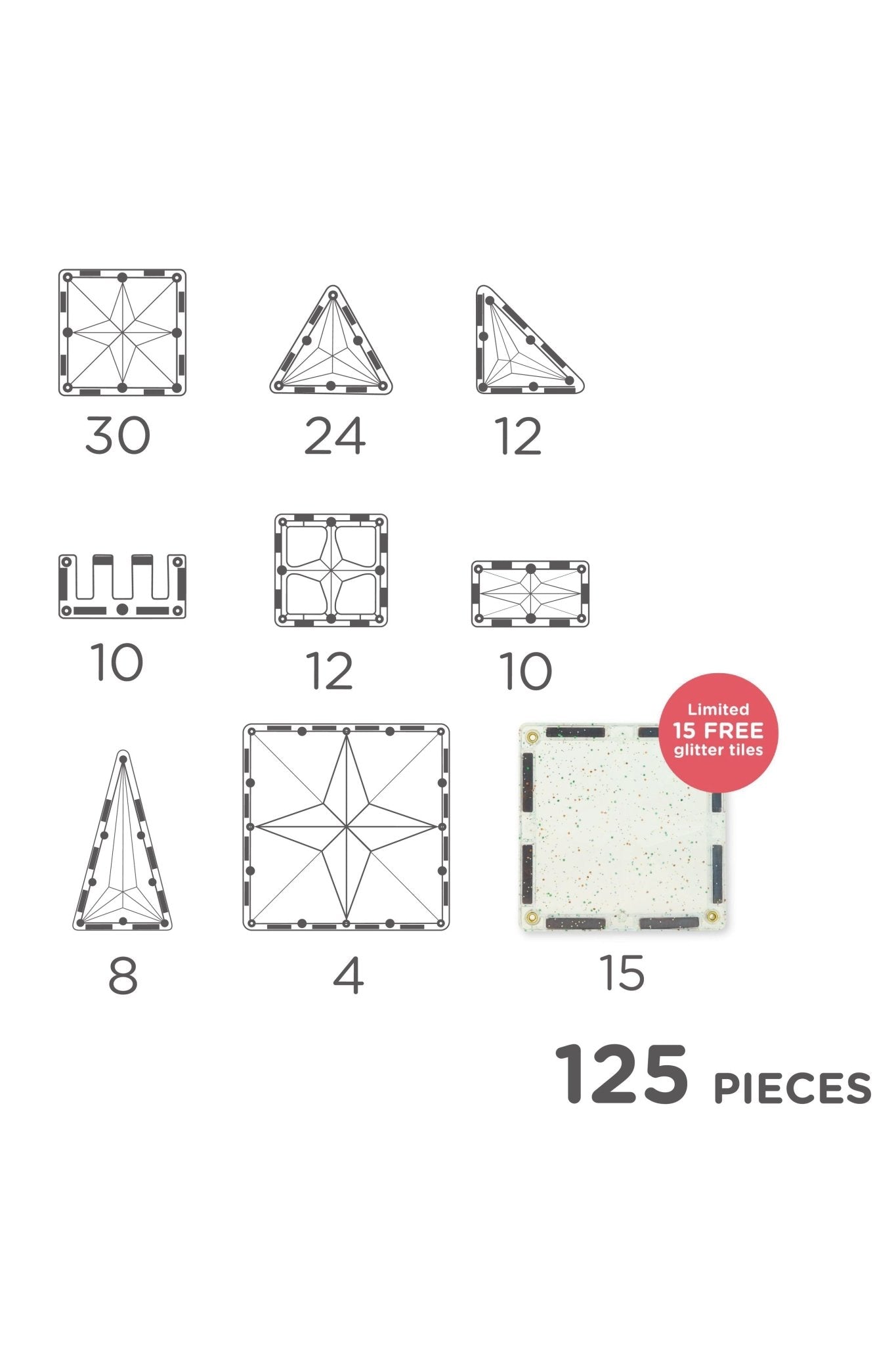 Inventive Pack Intense 110 stuks + 15 GRATIS TEGELS van Cleverclixx | Kids Conceptstore Le Fanfare