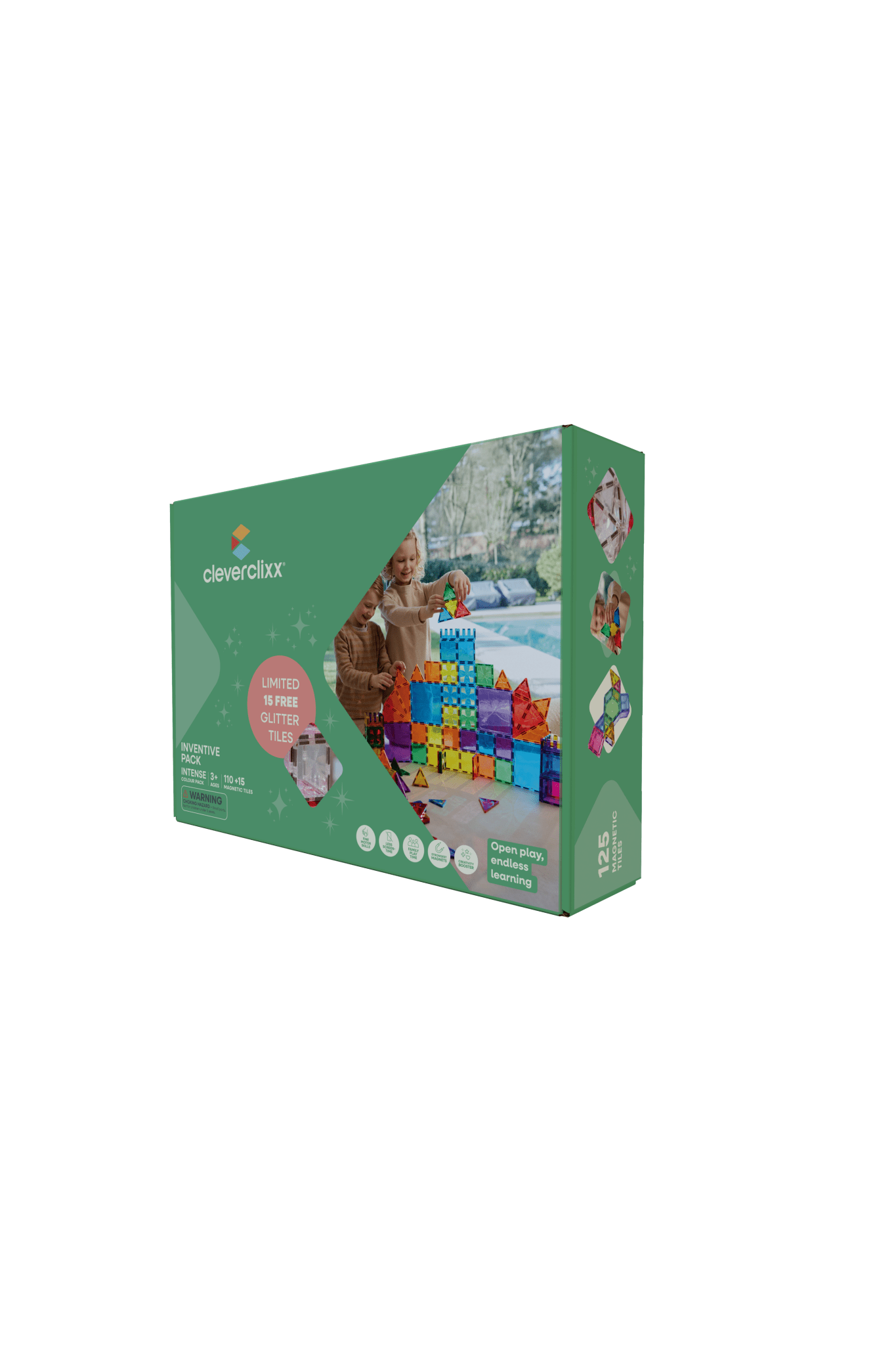 Inventive Pack Intense 110 stuks + 15 GRATIS TEGELS van Cleverclixx | Kids Conceptstore Le Fanfare