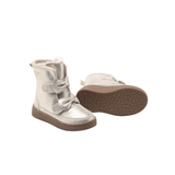 Isa Exclusive Boots - Silver Metallic Leather van Donsje Amsterdam | Kids Conceptstore Le Fanfare