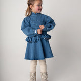 Isa Exclusive Boots - Silver Metallic Leather van Donsje Amsterdam | Kids Conceptstore Le Fanfare