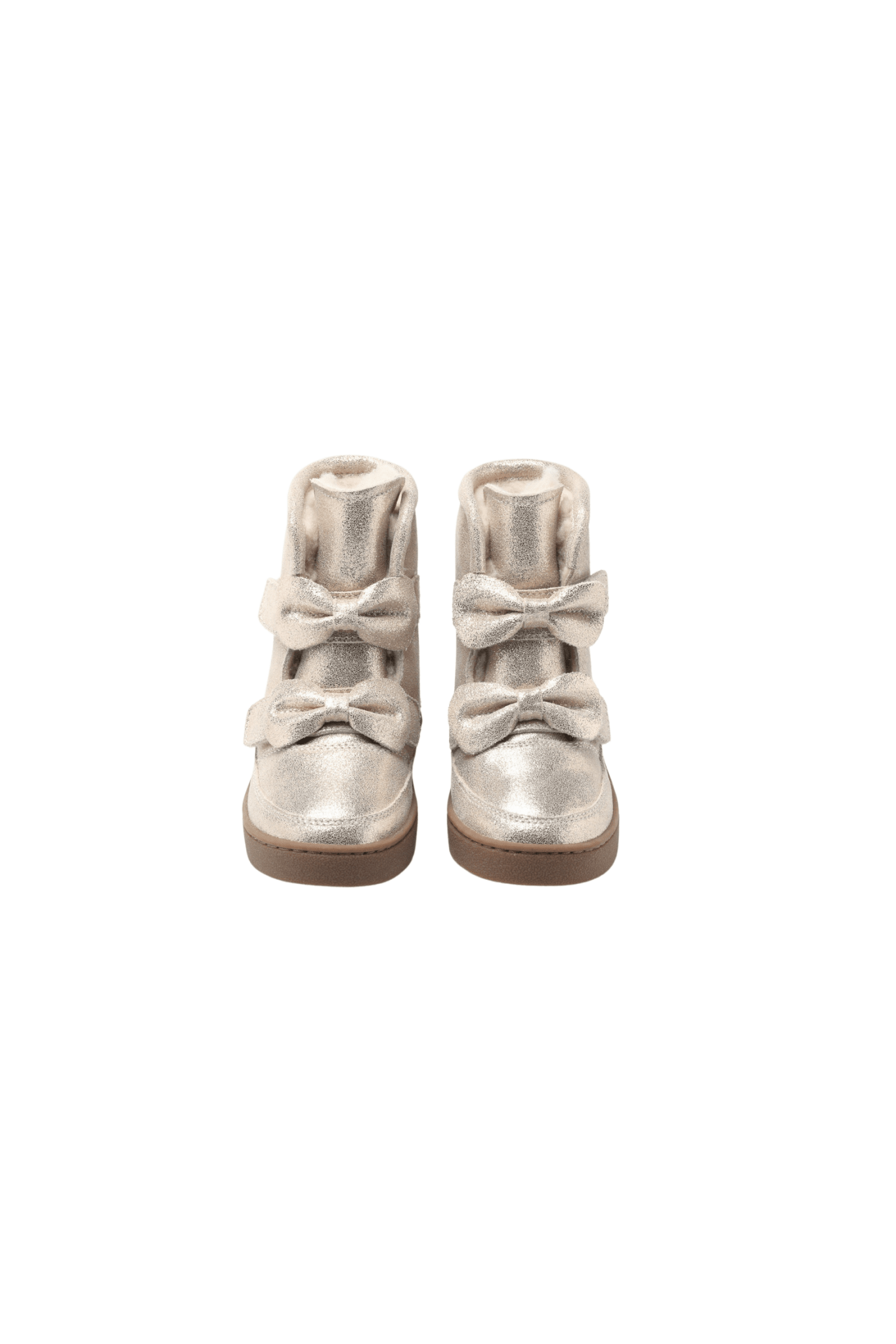 Isa Exclusive Boots - Silver Metallic Leather van Donsje Amsterdam | Kids Conceptstore Le Fanfare