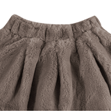 Isabelle Skirt Dark Taupe Teddy van Donsje Amsterdam | Kids Conceptstore Le Fanfare