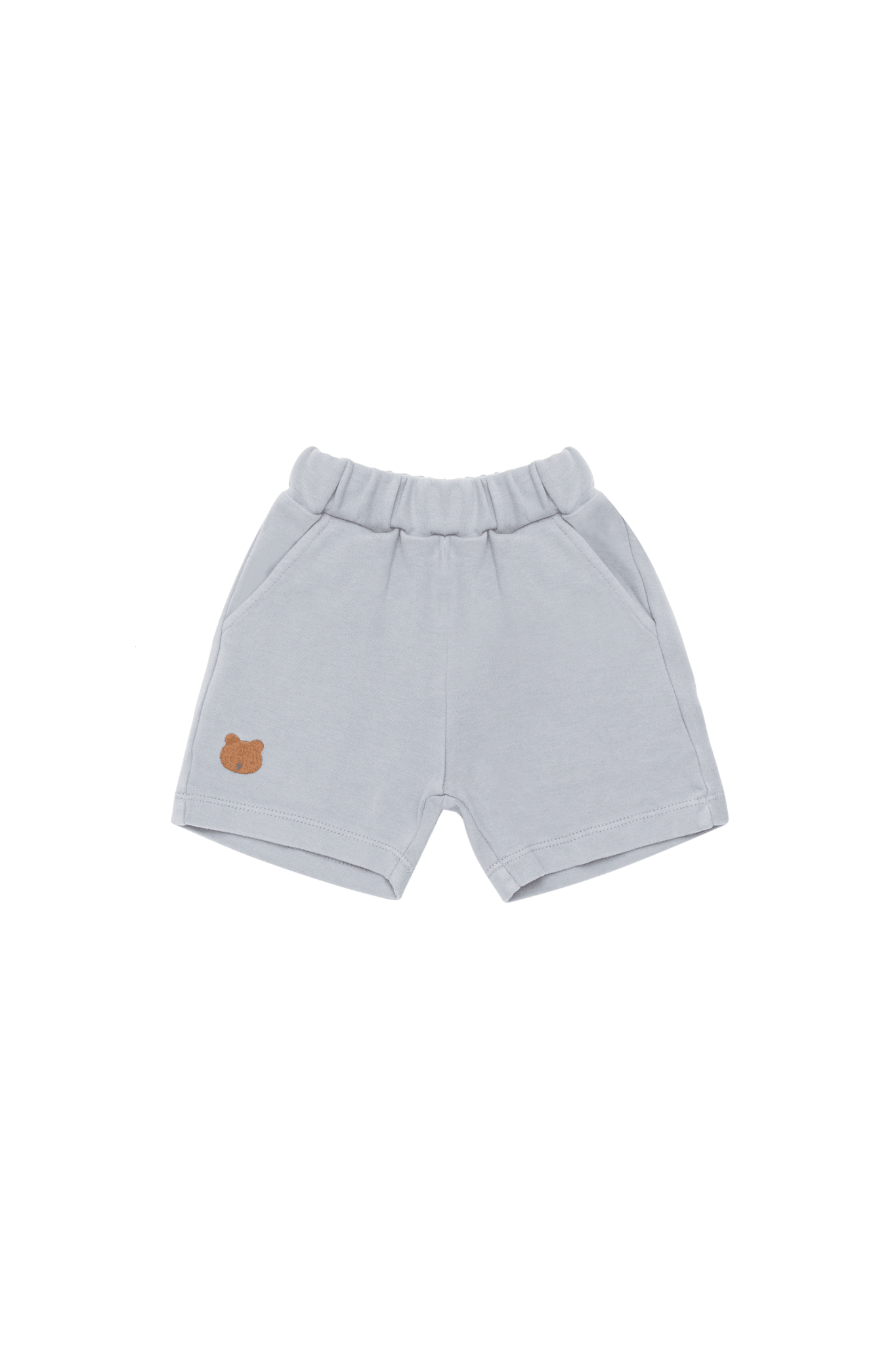 Ithri Shorts - Bear - Foggy Blue van Donsje Amsterdam | Kids Conceptstore Le Fanfare