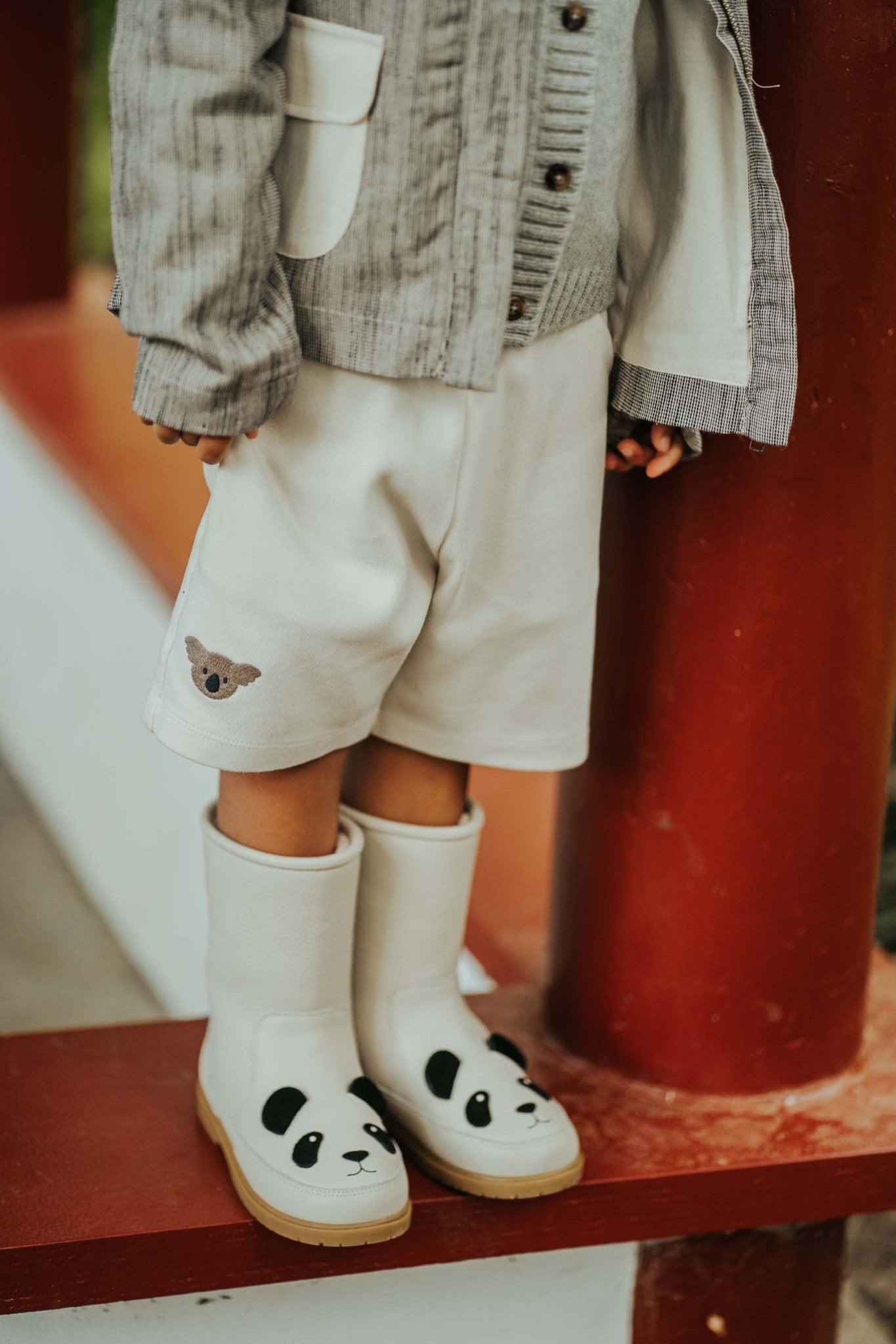 Ithri Shorts - Koala - Birch van Donsje Amsterdam | Kids Conceptstore Le Fanfare