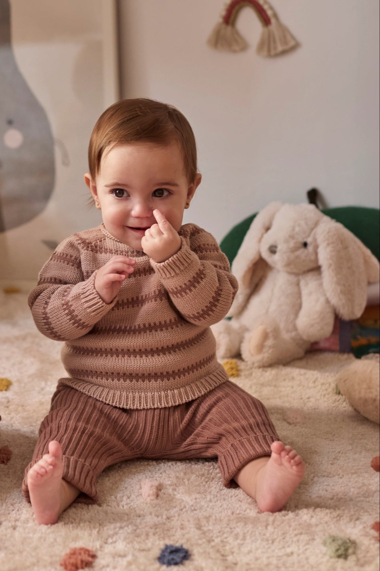 Jacob knitted trousers - bloom van Li&me | Kids Conceptstore Le Fanfare