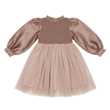Janice Dress - Rose Brown van Donsje Amsterdam | Kids Conceptstore Le Fanfare