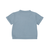 Jarne T-shirt - Bear - Foggy Blue van Donsje Amsterdam | Kids Conceptstore Le Fanfare