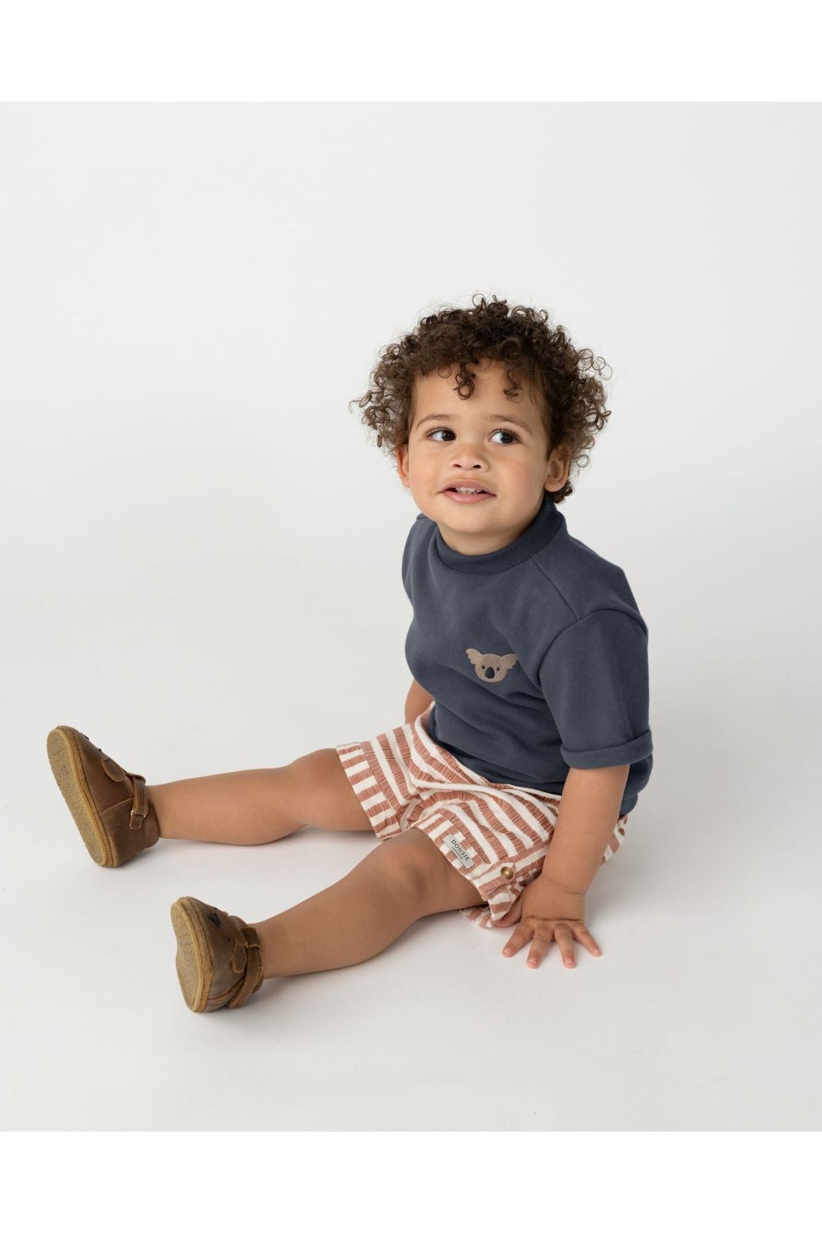 Jarne T-shirt - Koala - Blue Marine van Donsje Amsterdam | Kids Conceptstore Le Fanfare