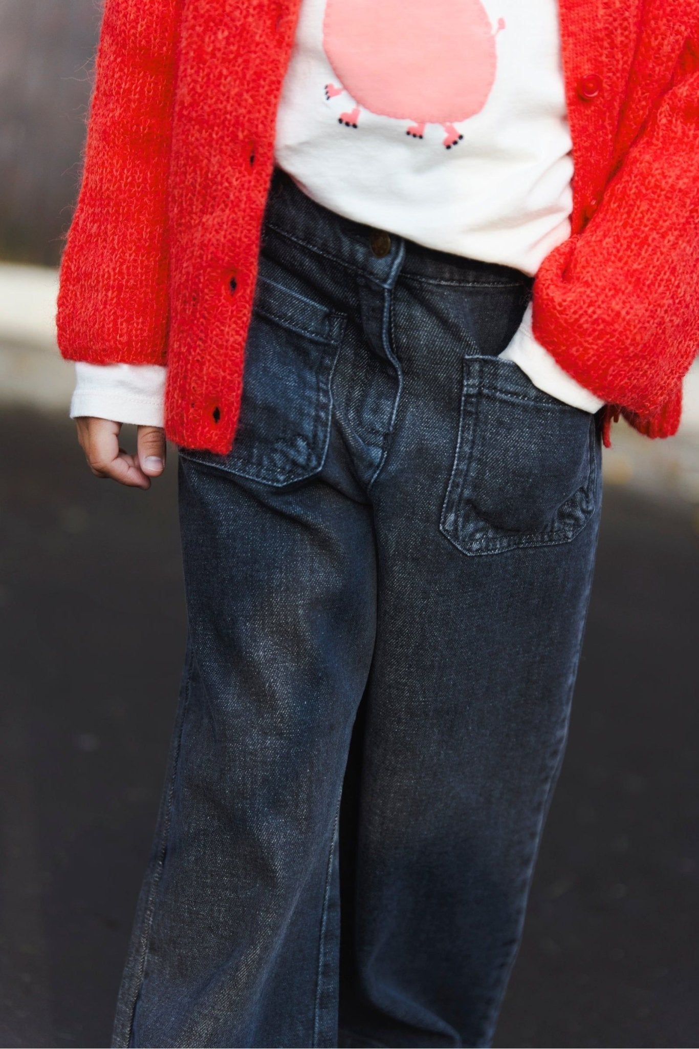 Jean Lakiko - Denim Gris van BONTON | Kids Conceptstore Le Fanfare