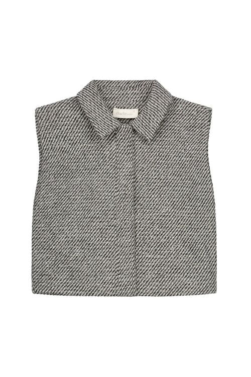 Jet Wool Gilet Black/White van Charlie Petite | Kids Conceptstore Le Fanfare