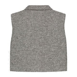 Jet Wool Gilet Black/White van Charlie Petite | Kids Conceptstore Le Fanfare