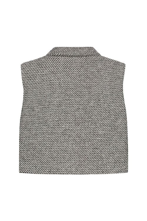 Jet Wool Gilet Black/White van Charlie Petite | Kids Conceptstore Le Fanfare