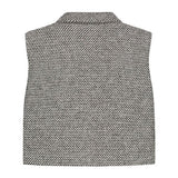 Jet Wool Gilet Black/White