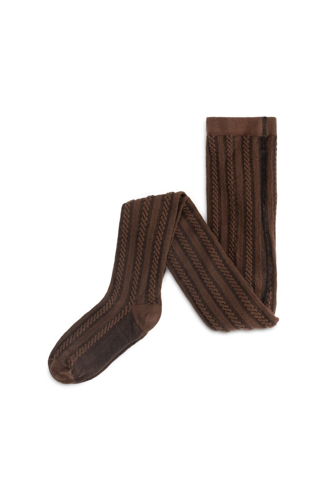 Jolé Tights - Dark Brown van Charlie Petite | Kids Conceptstore Le Fanfare