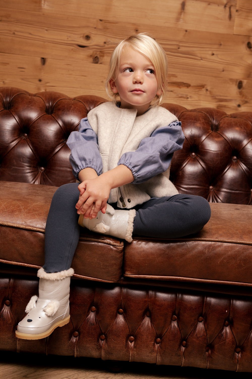 Joline Leggings - Blue Marine van Donsje Amsterdam | Kids Conceptstore Le Fanfare