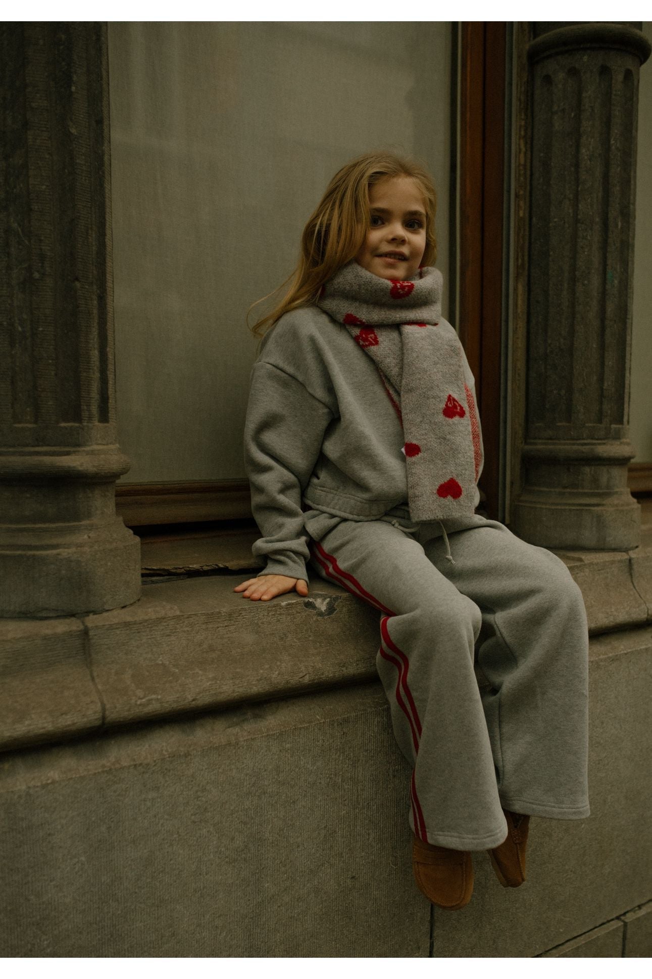 Josephine Pants - Grey Melange van Charlie Petite | Kids Conceptstore Le Fanfare