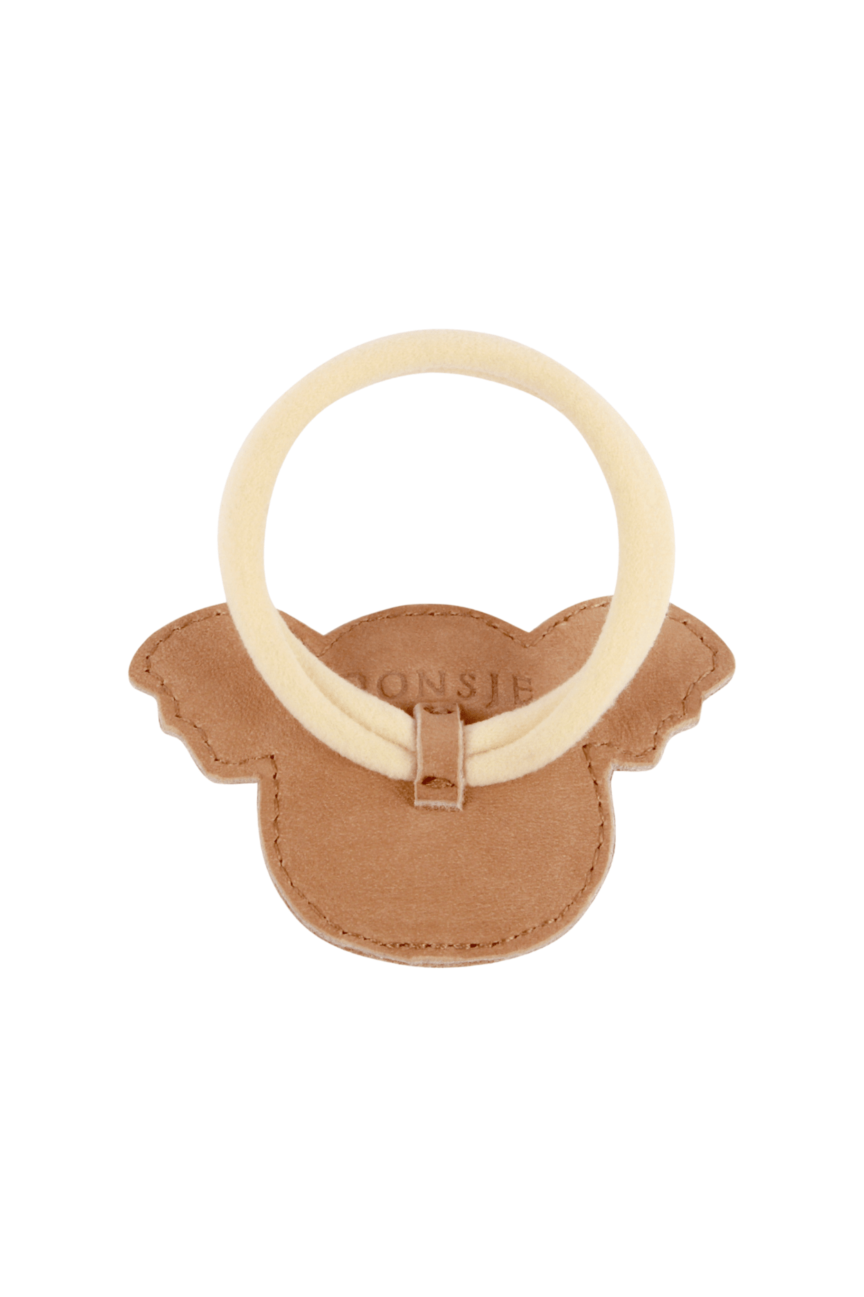 Josy Classic Hair Tie - Koala - Truffle Nubuck van Donsje Amsterdam | Kids Conceptstore Le Fanfare