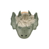 Josy Exclusive Hair Tie - Draak - Green Bay Leather van Donsje Amsterdam | Kids Conceptstore Le Fanfare