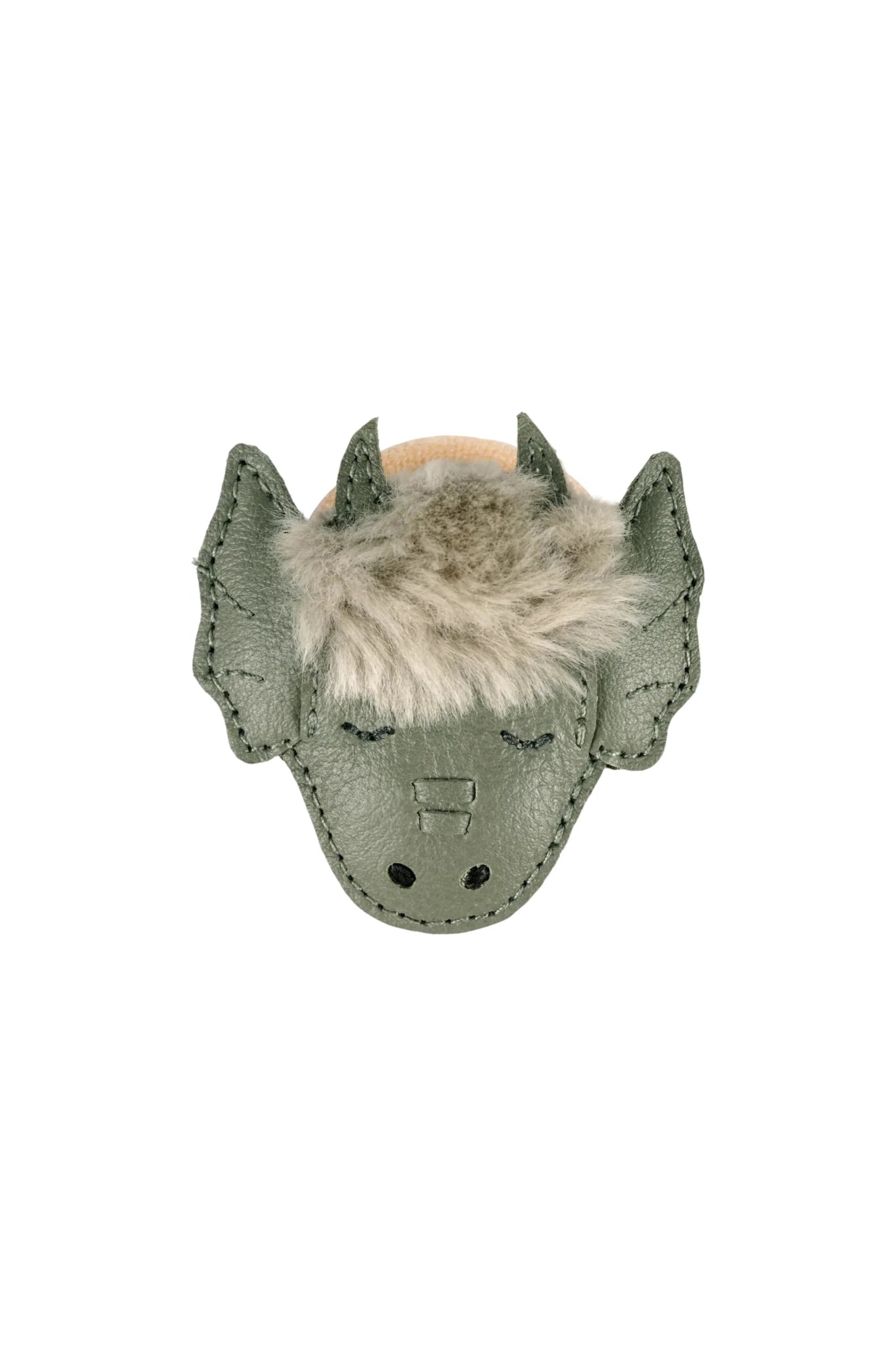 Josy Exclusive Hair Tie - Draak - Green Bay Leather van Donsje Amsterdam | Kids Conceptstore Le Fanfare