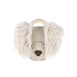 Josy Exclusive Hair Tie - Golden Retriever - Ivory Classic Leather van Donsje Amsterdam | Kids Conceptstore Le Fanfare