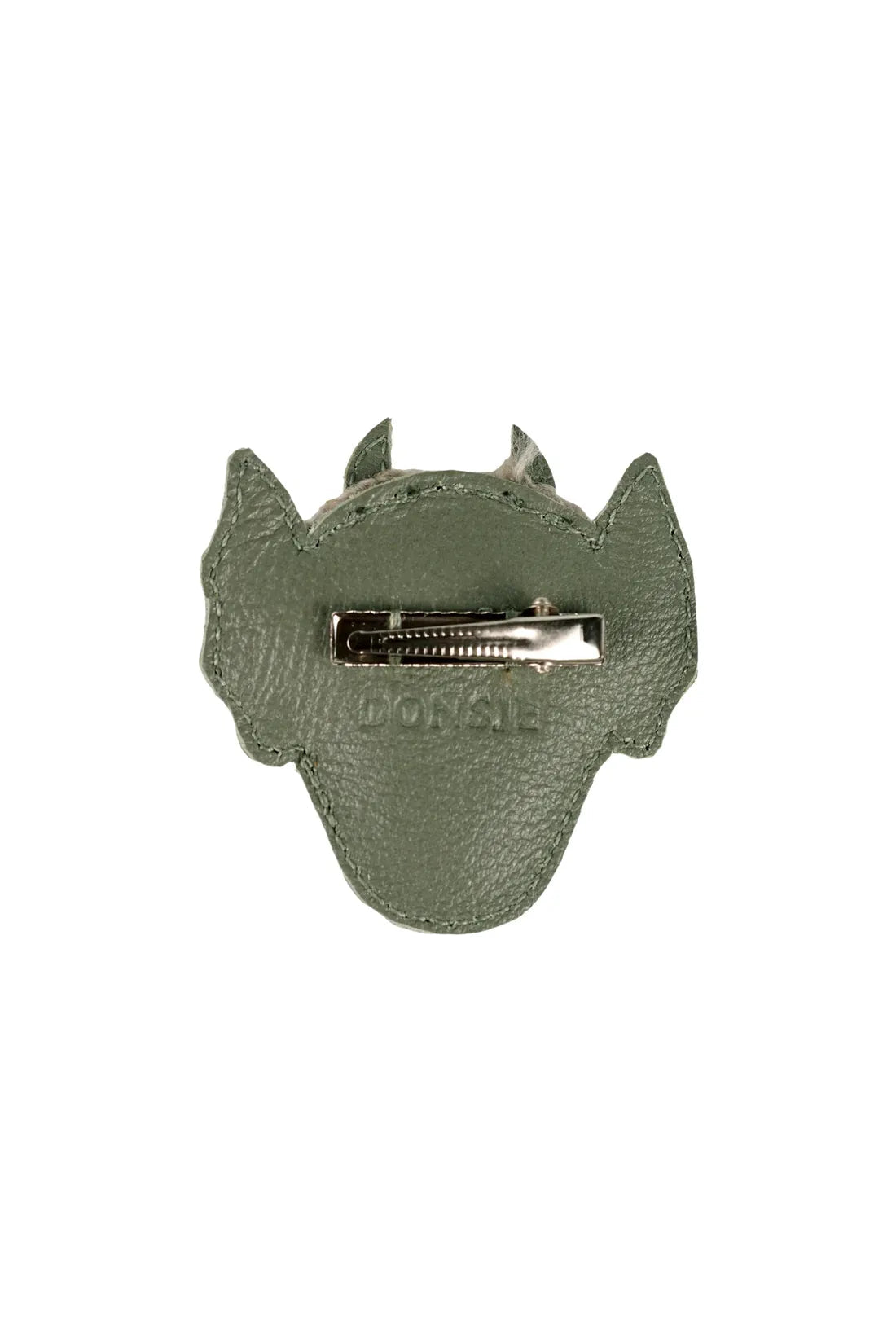 Josy Exclusive Hairclip Draak Green Bay Leather van Donsje Amsterdam | Kids Conceptstore Le Fanfare