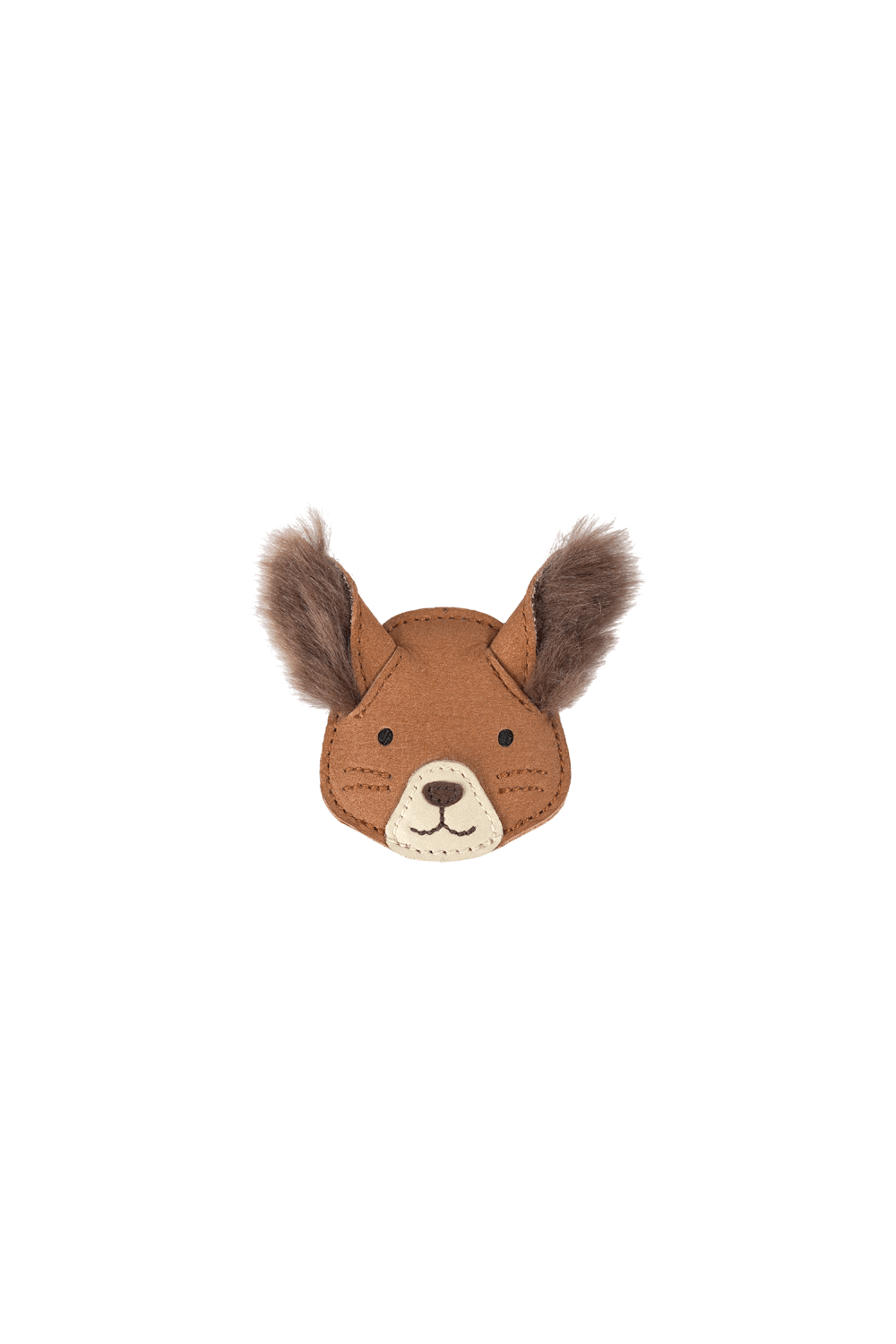 Josy Exclusive Hairclip | Fluffy Squirrel - Walnut Nubuck van Donsje Amsterdam | Kids Conceptstore Le Fanfare