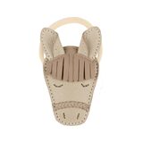 Josy Special Hair Tie - Horse - Ivory Classic Leather van Donsje Amsterdam | Kids Conceptstore Le Fanfare