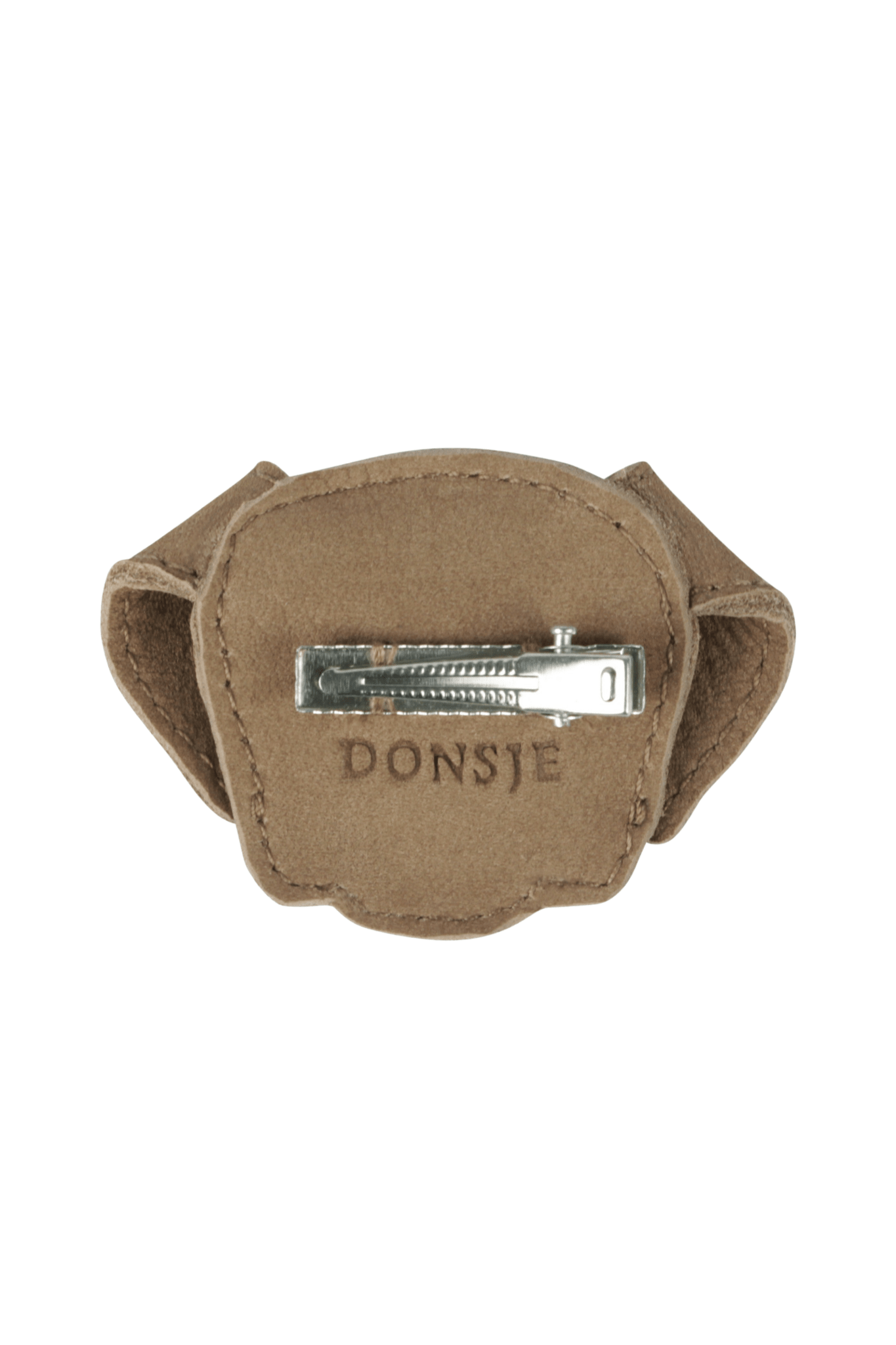 Josy Special Hairclip - Saint Bernard - Truffle Nubuck van Donsje Amsterdam | Kids Conceptstore Le Fanfare