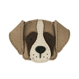 Josy Special Hairclip - Saint Bernard - Truffle Nubuck van Donsje Amsterdam | Kids Conceptstore Le Fanfare