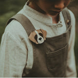 Josy Special Hairclip - Saint Bernard - Truffle Nubuck van Donsje Amsterdam | Kids Conceptstore Le Fanfare