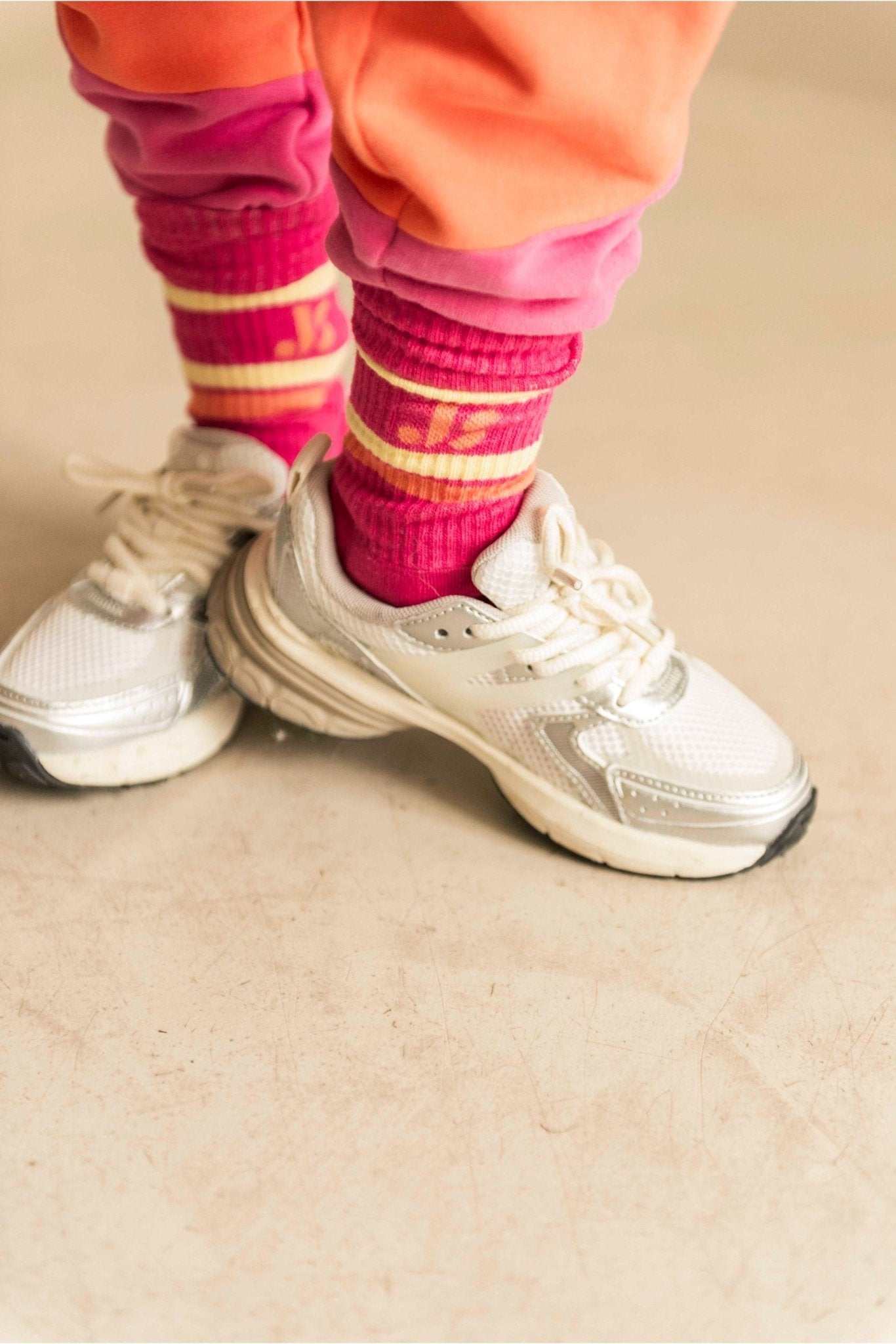Js Sport Socks - Fuchsia Pink van Jenest | Kids Conceptstore Le Fanfare
