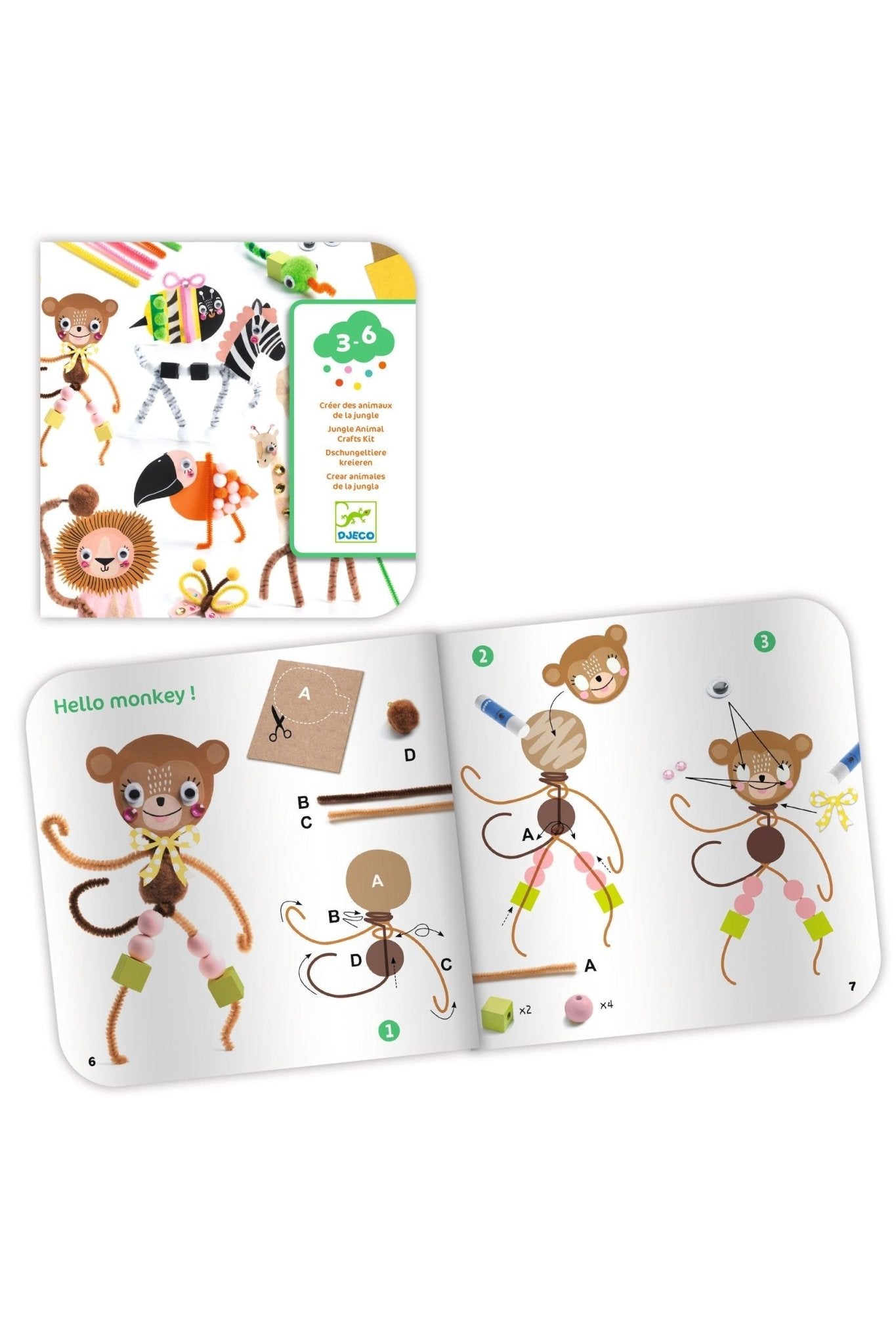 Jungle Animal Creation Box van Djeco | Kids Conceptstore Le Fanfare