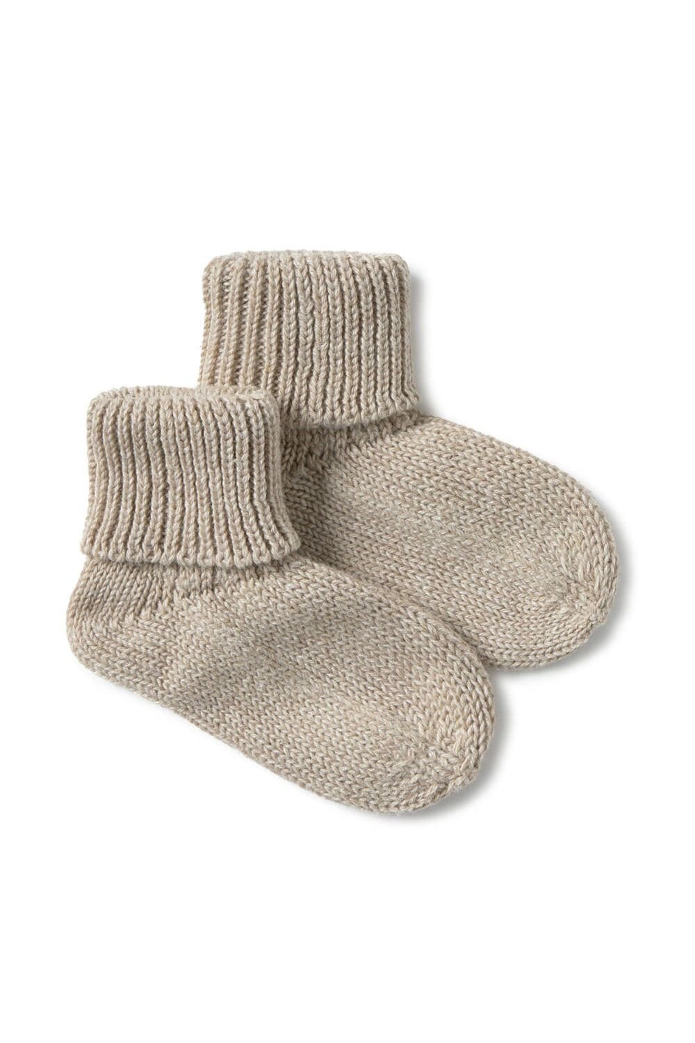 Juno knitted socks - toasted van Li&me | Kids Conceptstore Le Fanfare