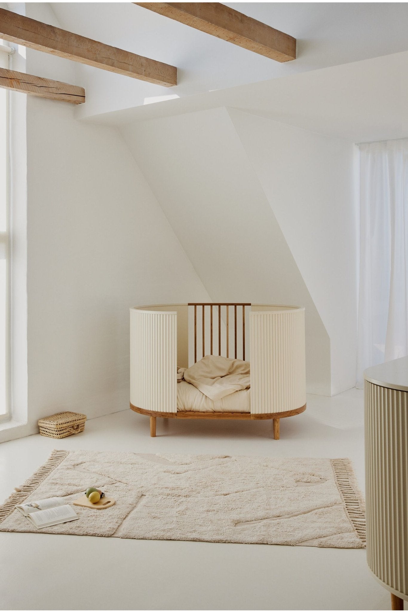 Kai baby fitted sheet - white van KAS Kopenhagen | Kids Conceptstore Le Fanfare