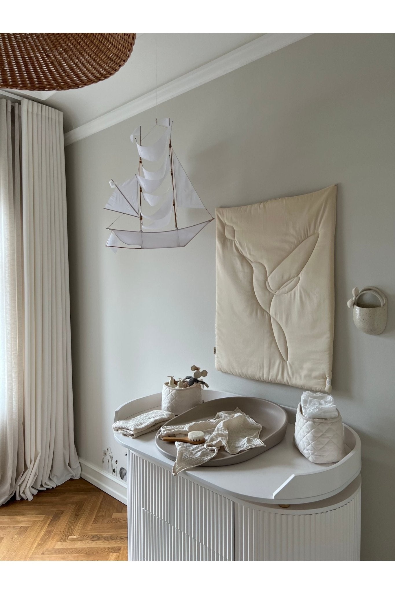 Kai changing mat - brown pebble van KAS Kopenhagen | Kids Conceptstore Le Fanfare