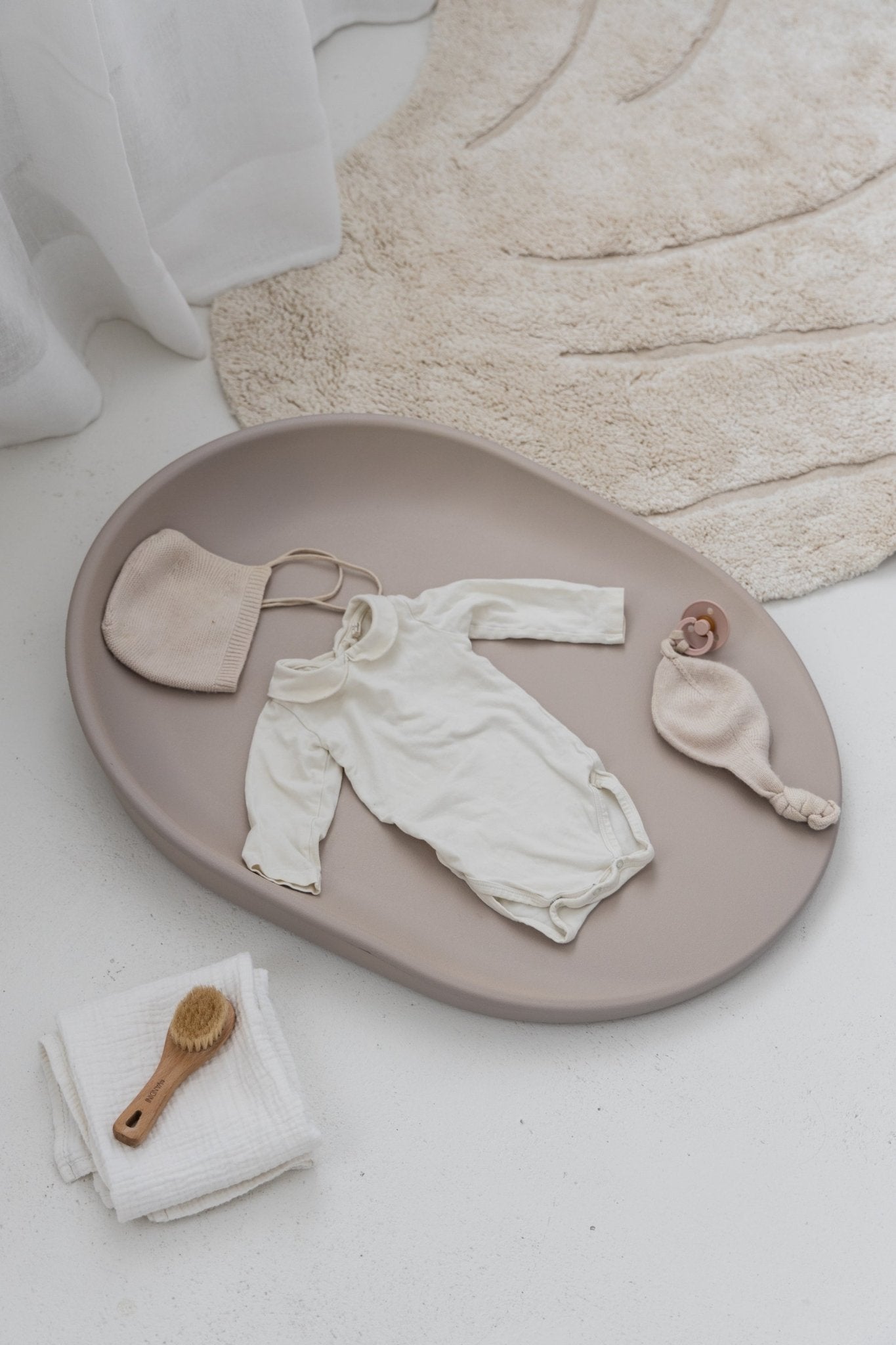 Kai changing mat - brown pebble van KAS Kopenhagen | Kids Conceptstore Le Fanfare