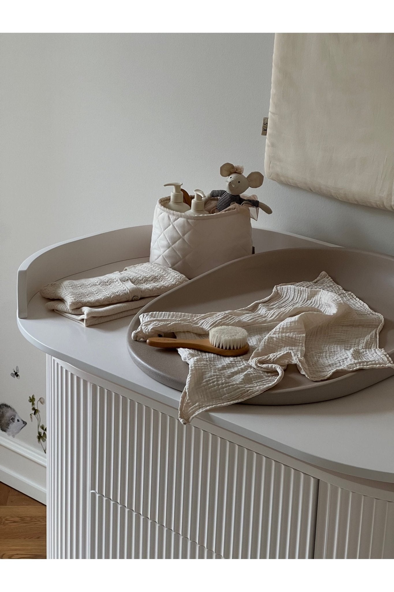 Kai changing mat - brown pebble van KAS Kopenhagen | Kids Conceptstore Le Fanfare