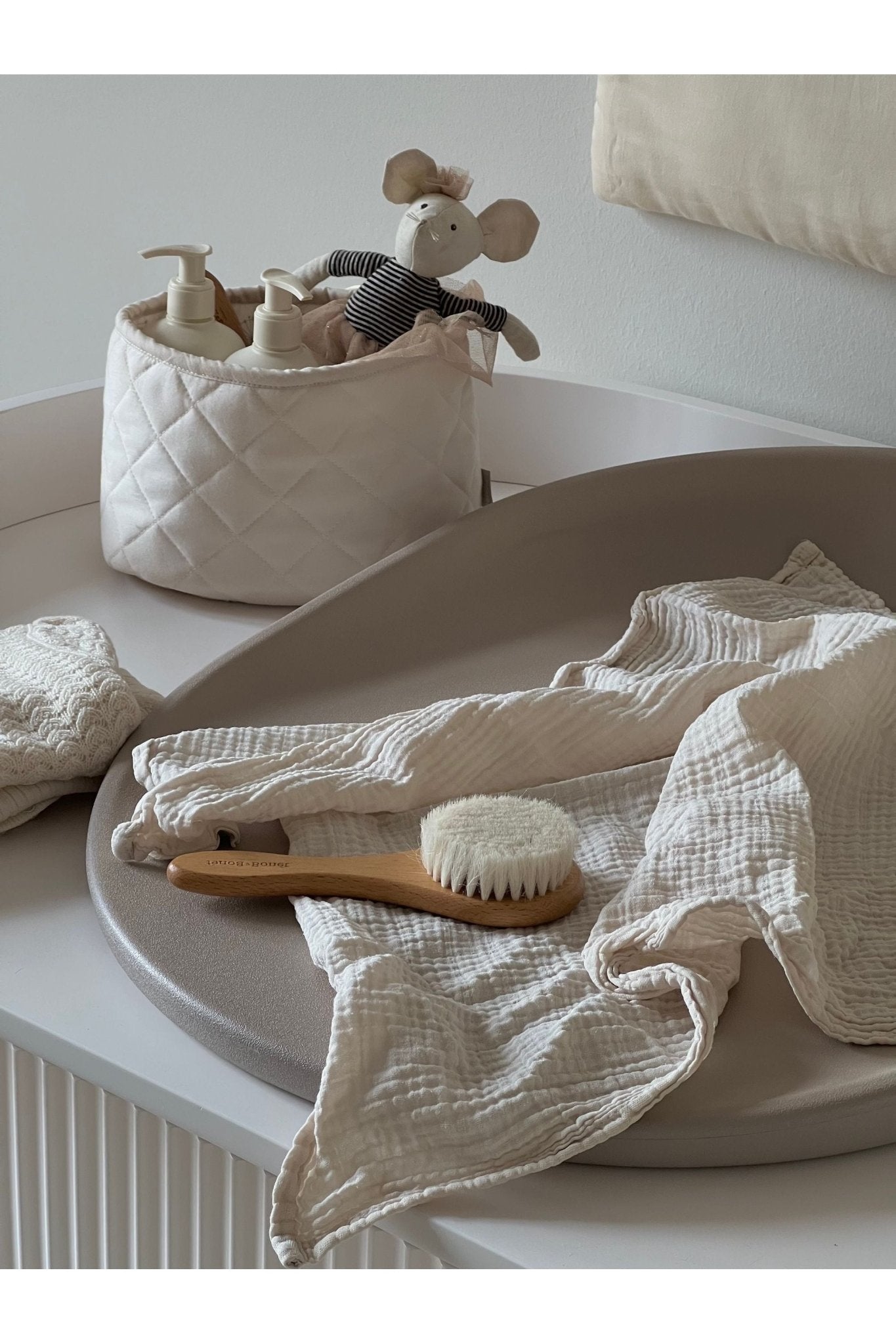 Kai changing mat - brown pebble van KAS Kopenhagen | Kids Conceptstore Le Fanfare
